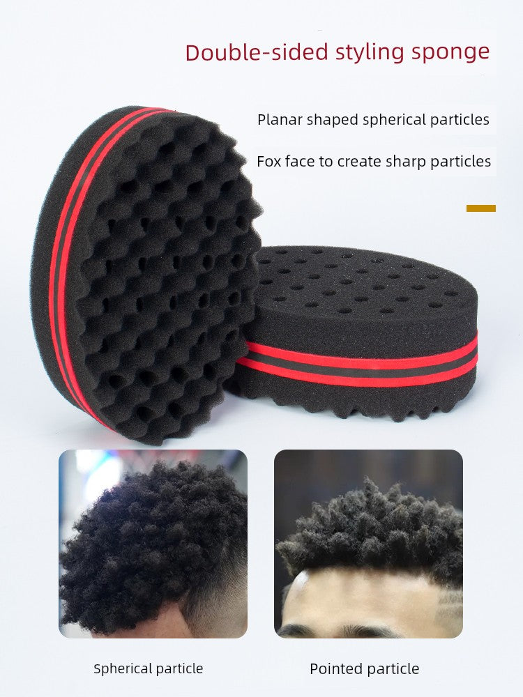 Black Hot Sponge Care Tool Comb Hair Shovel Curly Hair Rub Head Wipe Hair Barber Shop Supplies Small Particles