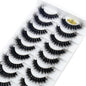 10 pairs Lashes Fluffy Soft Russian volumes Mink Lashes 3D Mink Eyelashes Lashes Reusable Fluffy False Lashes russian extensions