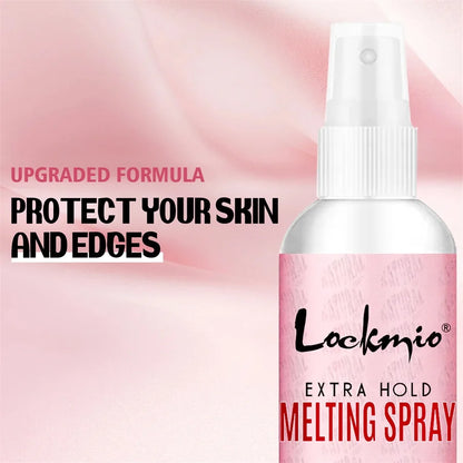 LOCKMIO 60ML Fast Dry Melting Spray Lace Glue Adhesive Long Lasting Hold Wig Mesh Adhesive Cosplay Wig Installation Fixing Agent