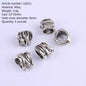 5Pcs/bag Metal Hair Braid Rings Dreadlock Beads Cuffs Tubes 3D Charms Dreadlock Dread Hair Braids Jewelry Decoration Accessories