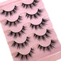 NEW 5Pairs Cosplay Anime Eyelashes Makeup Women Manga Lashes Dramatic Fairy Clusters False Lashes Wet Look Fake Lashes