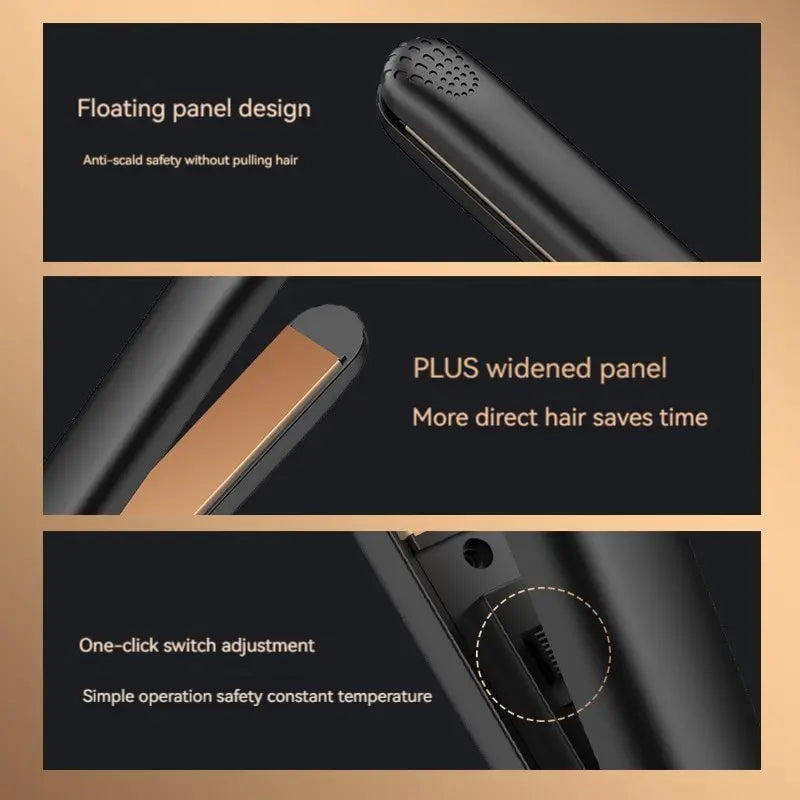 Curling Iron Men's Special Straight Volume Dual-purpose Straight Board Clip Fluffy Hot Hair Artifact Boys Mini Electric