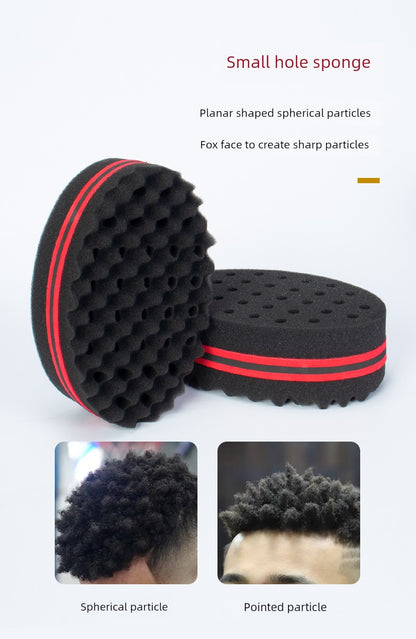 Black Hot Sponge Care Tool Comb Hair Shovel Curly Hair Rub Head Wipe Hair Barber Shop Supplies Small Particles