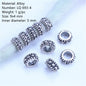 5Pcs/bag Metal Hair Braid Rings Dreadlock Beads Cuffs Tubes 3D Charms Dreadlock Dread Hair Braids Jewelry Decoration Accessories