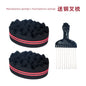 Black Hot Sponge Care Tool Comb Hair Shovel Curly Hair Rub Head Wipe Hair Barber Shop Supplies Small Particles