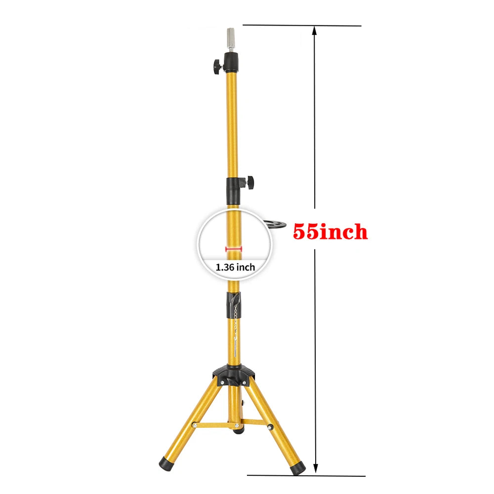 Multifunction Three Holders Wig Stand Wig Tripod Wig Mannequin Head Stand For Canvas Block Mannequin Head / Training Doll Head