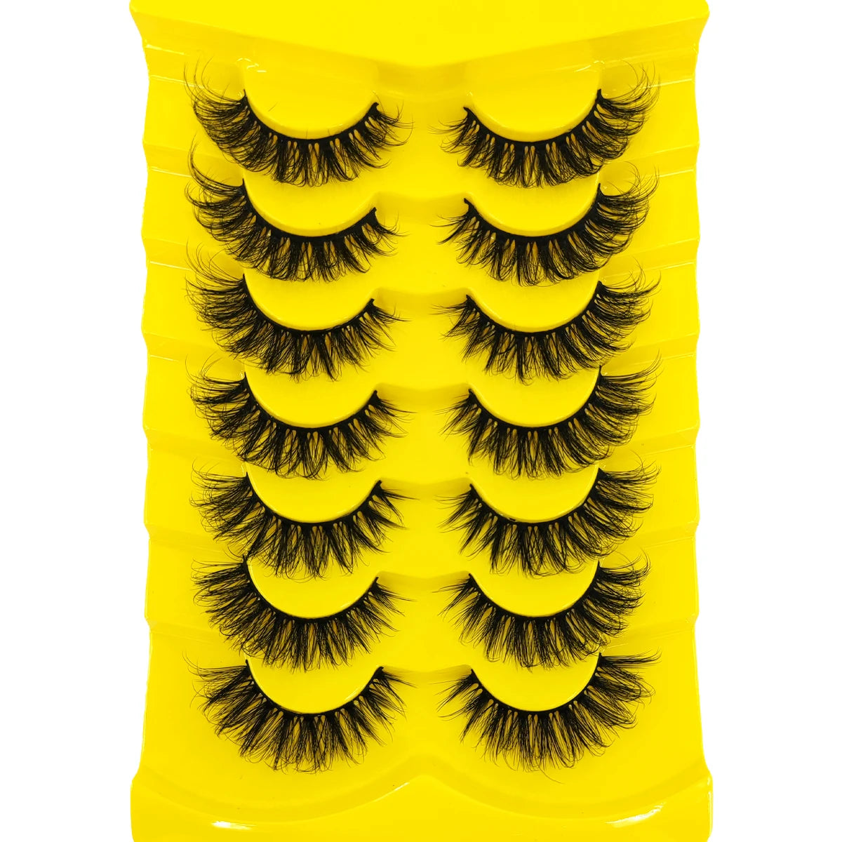 7 Pairs Russian Strip Lashes DD Curl Lashes Pack Fluffy False Lashes russian Lashes Pack Fluffy False Lashes russian extensions