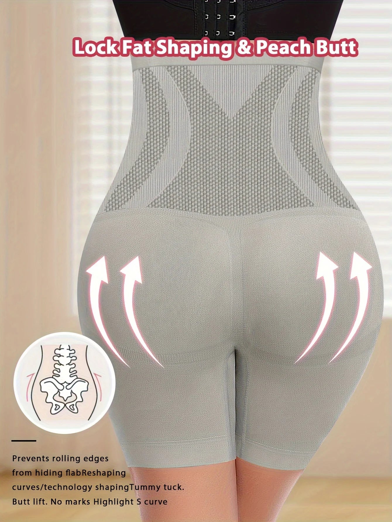 1pcs High Waist Tummy Contouring Seamless Panties Seamless Panties Women's Panties Four Corner Panties Flat Panties Comfortable