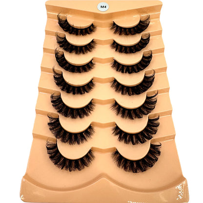 7 Pairs Russian Strip Lashes DD Curl Lashes Pack Fluffy False Lashes russian Lashes Pack Fluffy False Lashes russian extensions