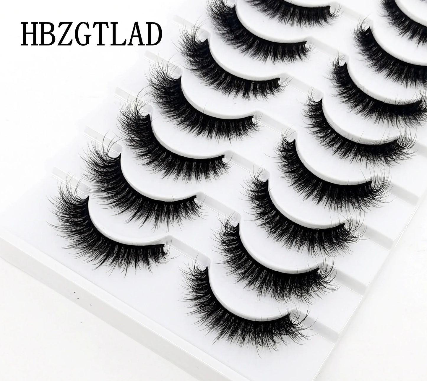 10 pairs Lashes Fluffy Soft Russian volumes Mink Lashes 3D Mink Eyelashes Lashes Reusable Fluffy False Lashes russian extensions