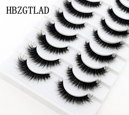 10 pairs Lashes Fluffy Soft Russian volumes Mink Lashes 3D Mink Eyelashes Lashes Reusable Fluffy False Lashes russian extensions