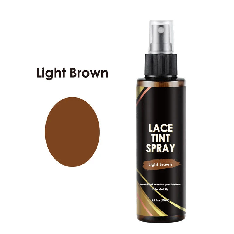 Lace Tint Spray For Lace Wigs 4colors Lace Tint Mousse Lace Tint Spray Dye ColorS For Closures, Wigs And Closure Front 100Ml