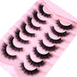 New 7 Pairs Mink Lashes Natural Look False Eyelashes Wispy Cat Eye Lashes Fluffy 3D Mink Lashes Natural Fake Lashes Strip Lashes
