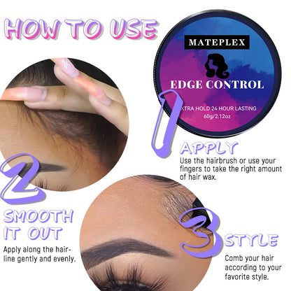 4PCS/Lot Wig Glue for Lace Waterproof Lace Glue Adhesive Strong Hold Hair Edge Control Melt Band Hair Brush Wig Installation Kit