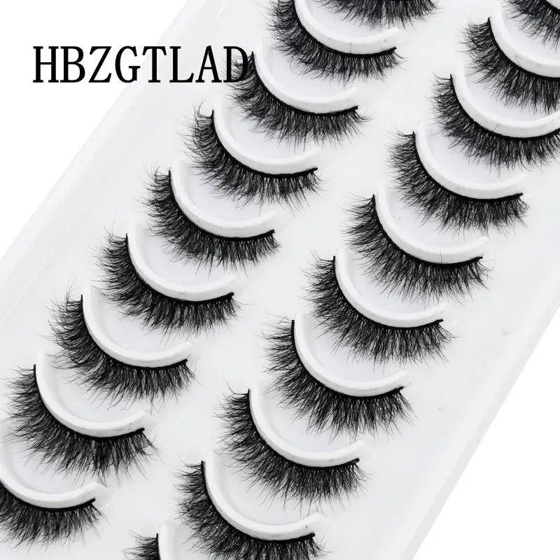 10 pairs Lashes Fluffy Soft Russian volumes Mink Lashes 3D Mink Eyelashes Lashes Reusable Fluffy False Lashes russian extensions