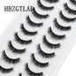 10 pairs Lashes Fluffy Soft Russian volumes Mink Lashes 3D Mink Eyelashes Lashes Reusable Fluffy False Lashes russian extensions