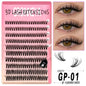GROINNEYA Lashes Clusters Kit Mixed Individual Lashes Fluffy Faux Mink Lashes Soft Natural DIY Lashes Extension Set Makeup