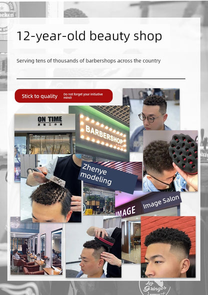 Black Hot Sponge Care Tool Comb Hair Shovel Curly Hair Rub Head Wipe Hair Barber Shop Supplies Small Particles