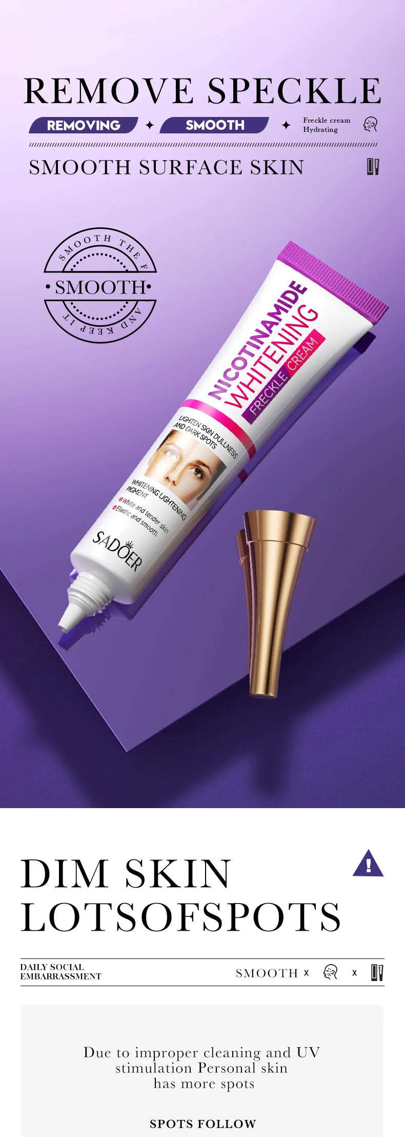 Freckle Removing Nicotinamide Face Cream