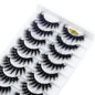 10 pairs Lashes Fluffy Soft Russian volumes Mink Lashes 3D Mink Eyelashes Lashes Reusable Fluffy False Lashes russian extensions