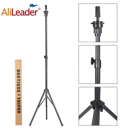 Multifunction Three Holders Wig Stand Wig Tripod Wig Mannequin Head Stand For Canvas Block Mannequin Head / Training Doll Head