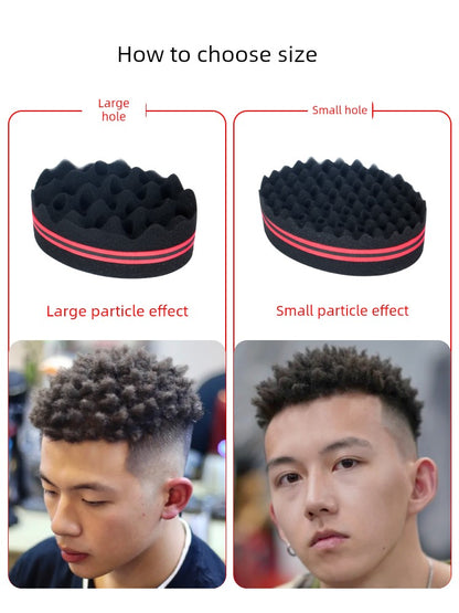 Black Hot Sponge Care Tool Comb Hair Shovel Curly Hair Rub Head Wipe Hair Barber Shop Supplies Small Particles