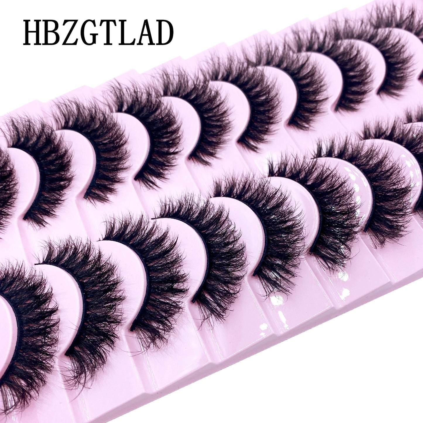 10 pairs Lashes Fluffy Soft Russian volumes Mink Lashes 3D Mink Eyelashes Lashes Reusable Fluffy False Lashes russian extensions