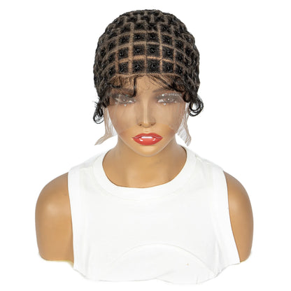 Lace Crochet Wig Cap Braided Wig Cap for Black Women Lace Front Pre Knot Full Lace Cap HD Full Lace Crotchet Cap with Baby Hair