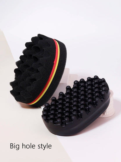 2pcs customized hairstyle tools portable and durable rubber curly hair combs plastic  hair brushes  Special for real hair wigs﻿