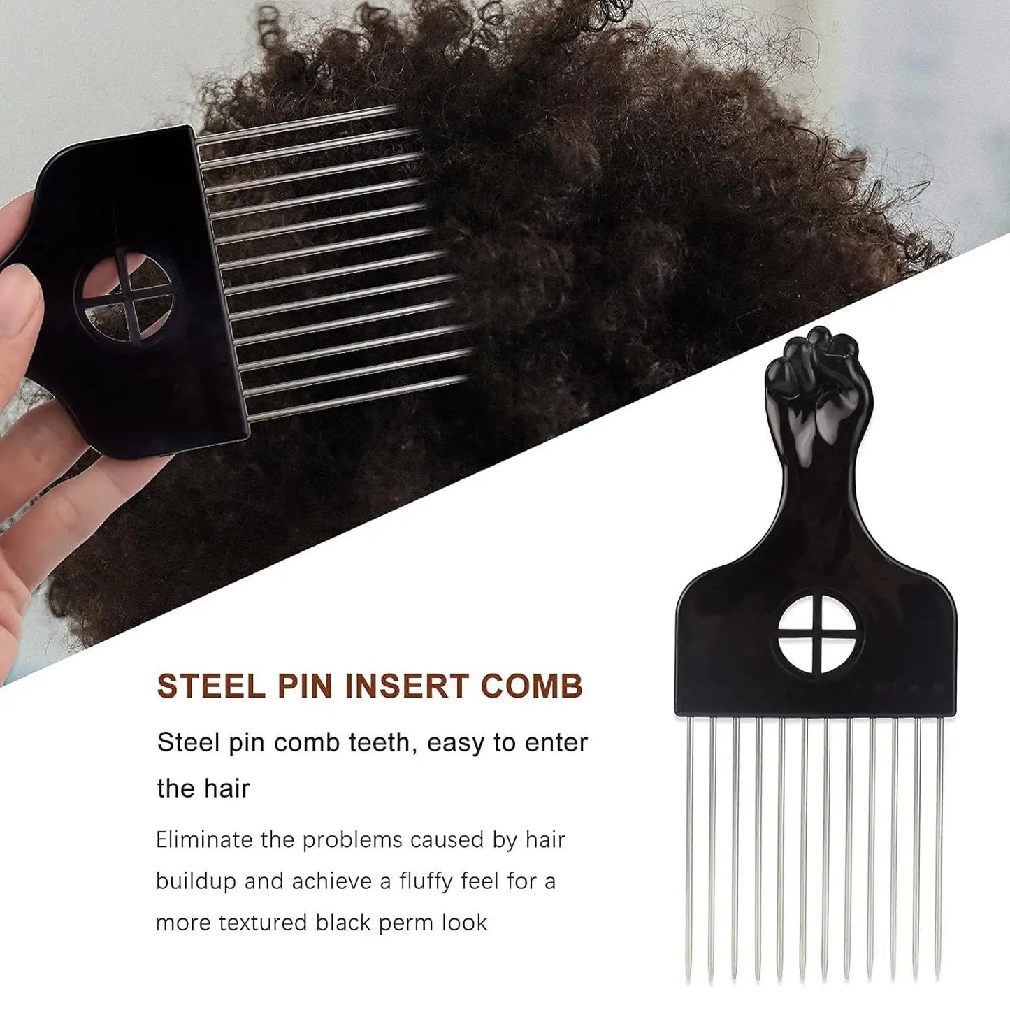 Barber Shop Men Hair Braider Twist Sponge Gloves African Hair Styling Fork Comb Hair Curls Foam For Salon Hairdressing Tools