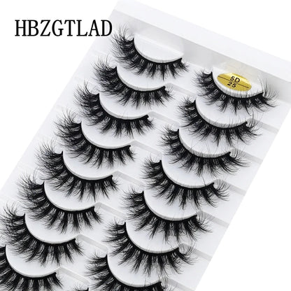 10 pairs Lashes Fluffy Soft Russian volumes Mink Lashes 3D Mink Eyelashes Lashes Reusable Fluffy False Lashes russian extensions