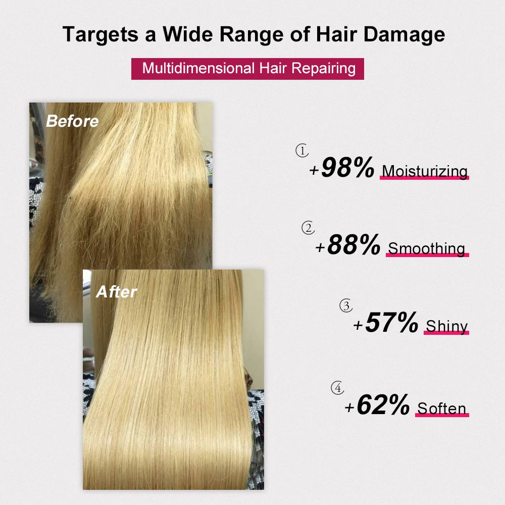 PURC Coconut Oil Hair Mask Repair Damaged Frizz Smoothing Nourishing Keratin Hair Treatments Masks Hair Care Products