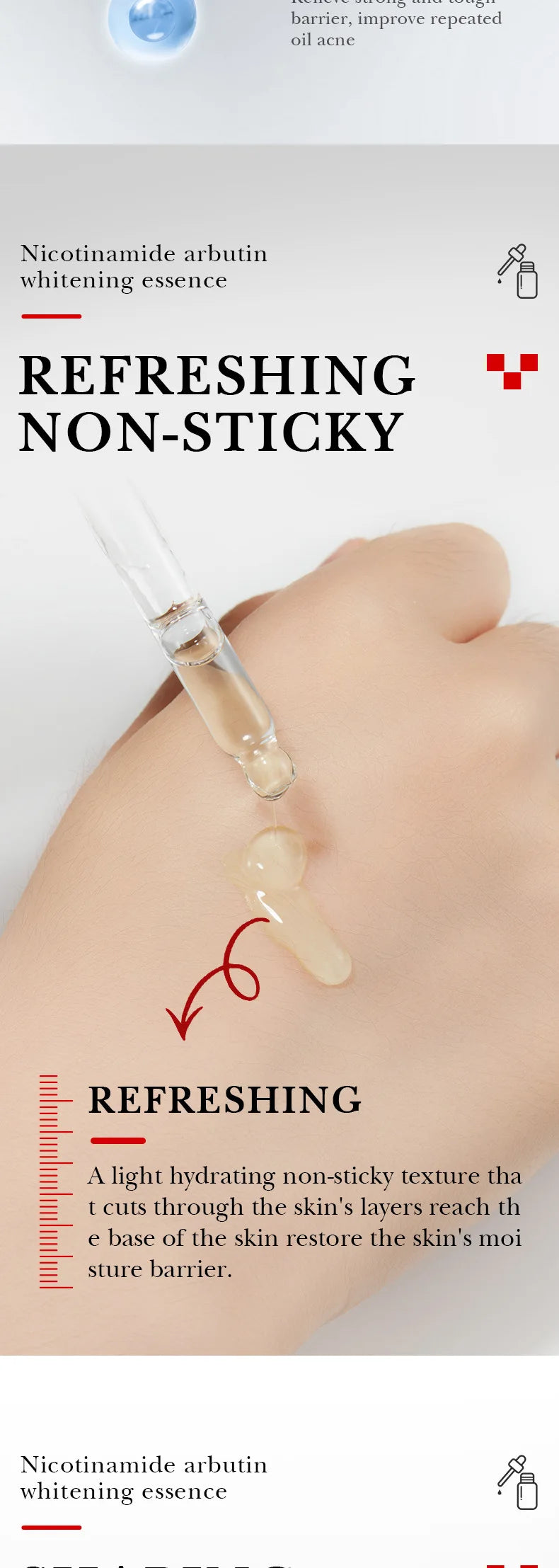 SADOER Arbutin Face Serum Moisturizing Nourishing Firming Brightening Face Serum Facial Essence Skin Care Products