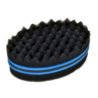 New Double-Sided Magic Twisted Hairbrush Sponge Fashion Styling Oval Dual Use Perforated Curly Sponge Wave Roll Washable Tool