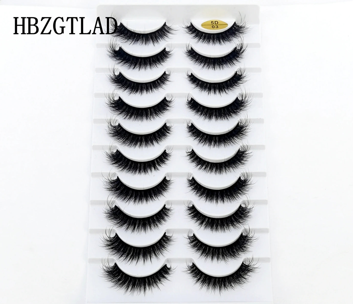 10 pairs Lashes Fluffy Soft Russian volumes Mink Lashes 3D Mink Eyelashes Lashes Reusable Fluffy False Lashes russian extensions