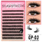 GROINNEYA Lashes Clusters Kit Mixed Individual Lashes Fluffy Faux Mink Lashes Soft Natural DIY Lashes Extension Set Makeup