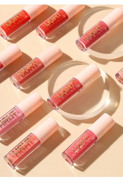 12-Color Lip Gloss Waterproof Long-lasting Moisturizing Lipstick Mirror Nude Lip Gloss Plain Lip Gloss Oil