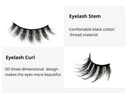 4 Pairs of Thick Comic Eyelashes