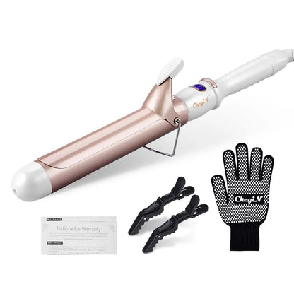 CkeyiN 32mm 38mm Electric Hair Curler for Women Professional Ceramic Curling Iron Adjustable Temperature Hair Styling Tool