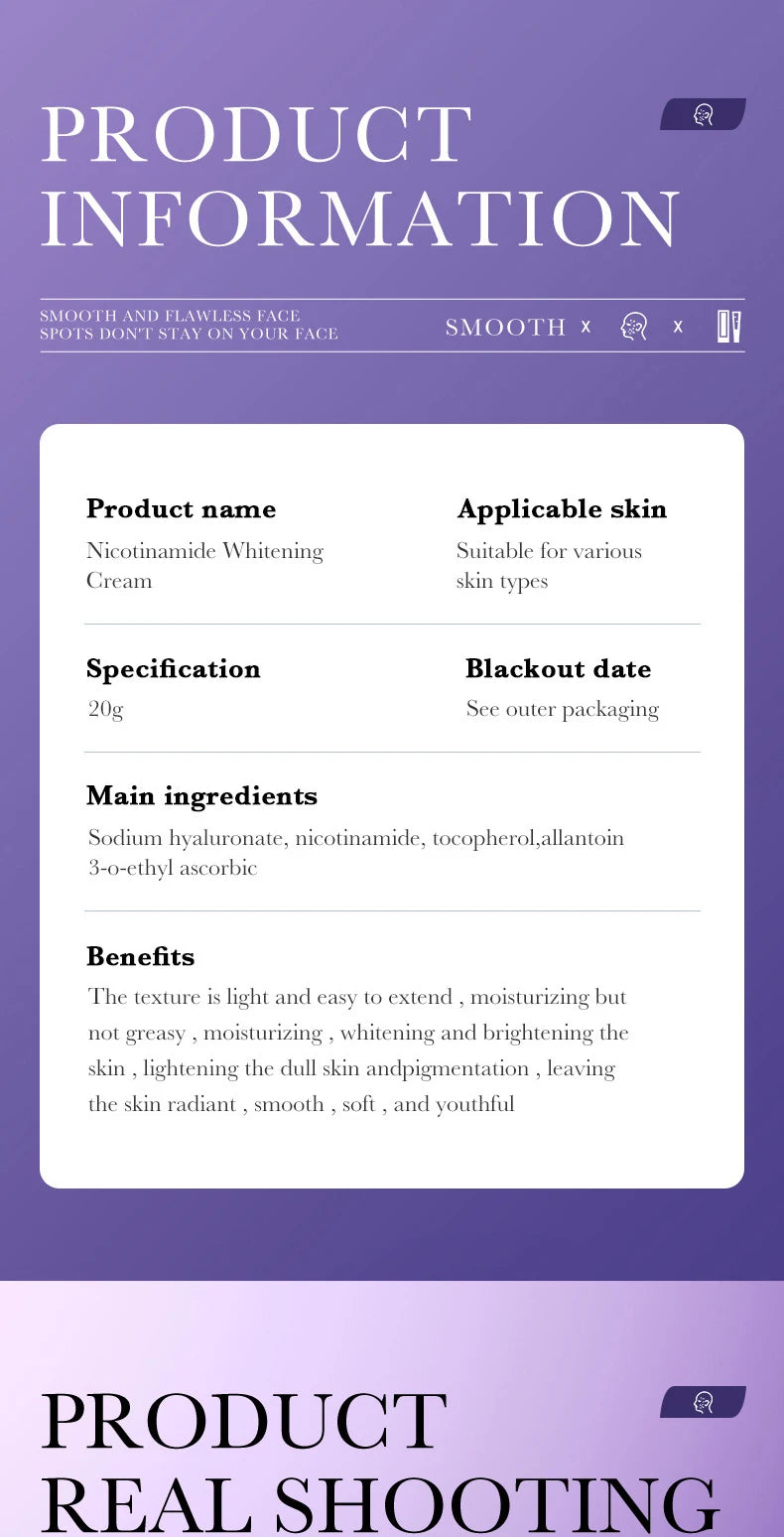Freckle Removing Nicotinamide Face Cream