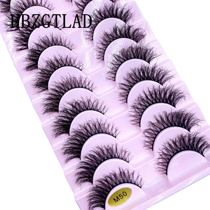10 pairs Lashes Fluffy Soft Russian volumes Mink Lashes 3D Mink Eyelashes Lashes Reusable Fluffy False Lashes russian extensions