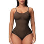 V Neck Spaghetti Strap Bodysuits Compression Body Suits Open Crotch Shapewear Slimming Body Shaper Smooth Out Bodysuit Shaper