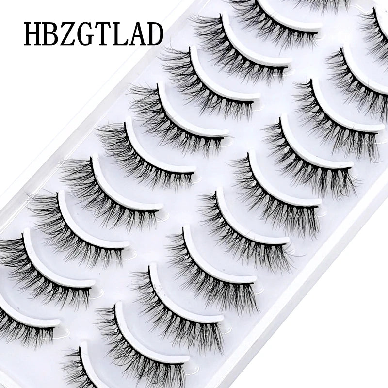 10 pairs Lashes Fluffy Soft Russian volumes Mink Lashes 3D Mink Eyelashes Lashes Reusable Fluffy False Lashes russian extensions