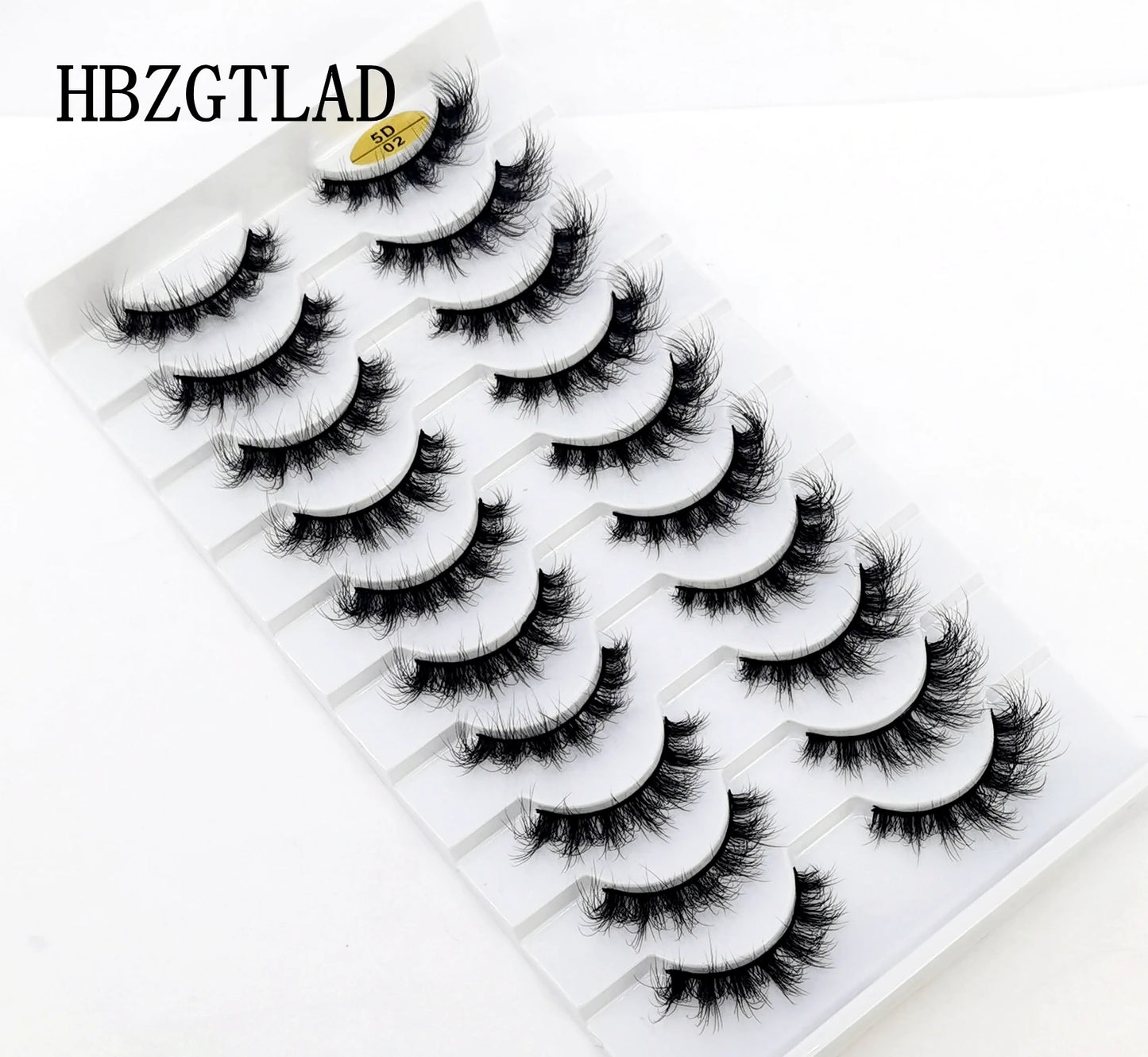 10 pairs Lashes Fluffy Soft Russian volumes Mink Lashes 3D Mink Eyelashes Lashes Reusable Fluffy False Lashes russian extensions