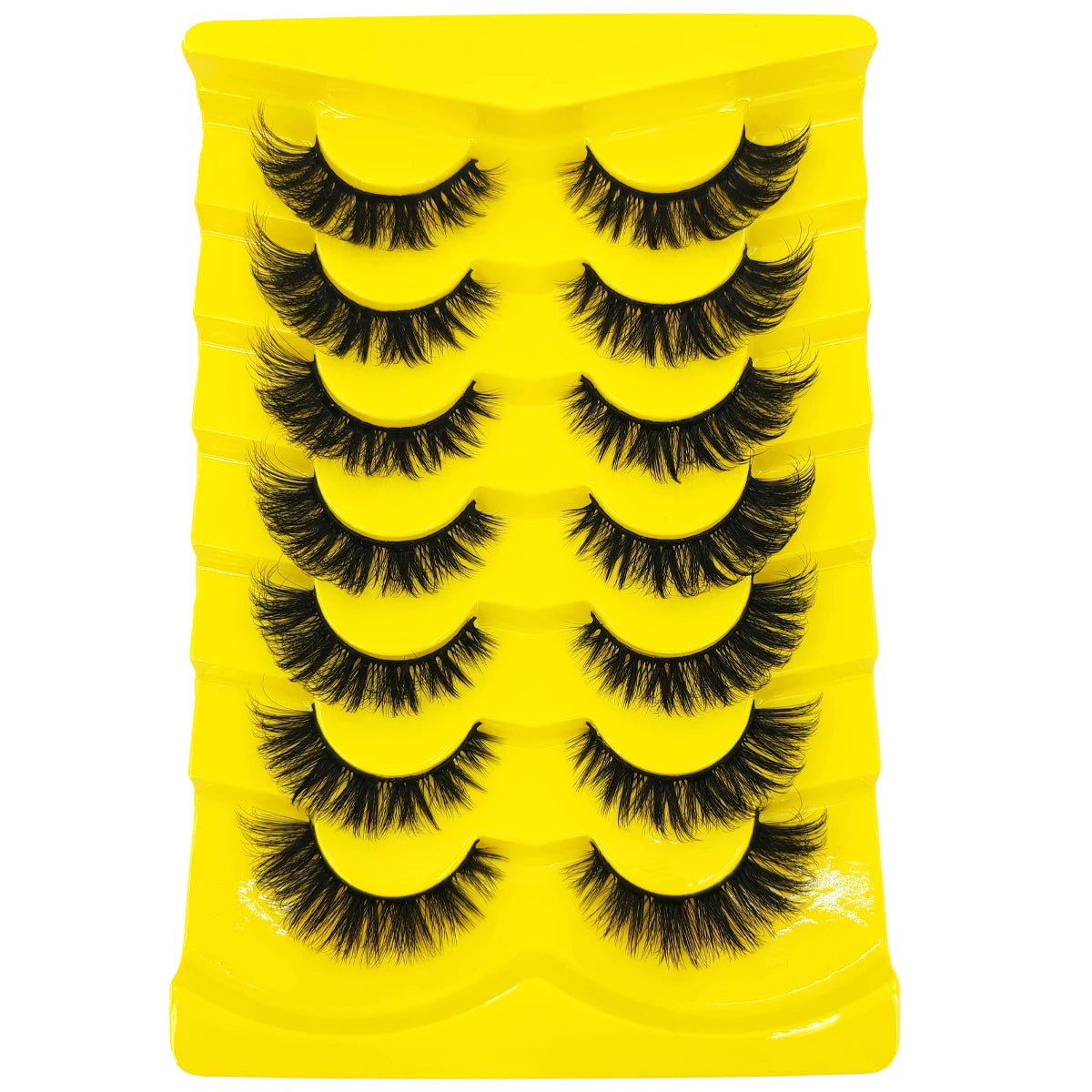 7 Pairs Russian Strip Lashes DD Curl Lashes Pack Fluffy False Lashes russian Lashes Pack Fluffy False Lashes russian extensions