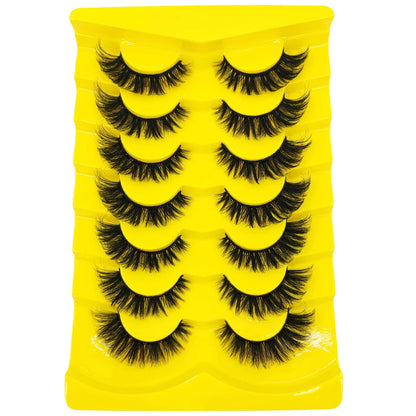 7 Pairs Russian Strip Lashes DD Curl Lashes Pack Fluffy False Lashes russian Lashes Pack Fluffy False Lashes russian extensions