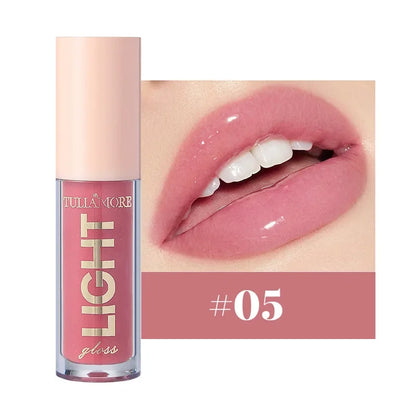 12-Color Lip Gloss Waterproof Long-lasting Moisturizing Lipstick Mirror Nude Lip Gloss Plain Lip Gloss Oil