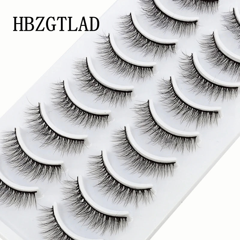 10 pairs Lashes Fluffy Soft Russian volumes Mink Lashes 3D Mink Eyelashes Lashes Reusable Fluffy False Lashes russian extensions