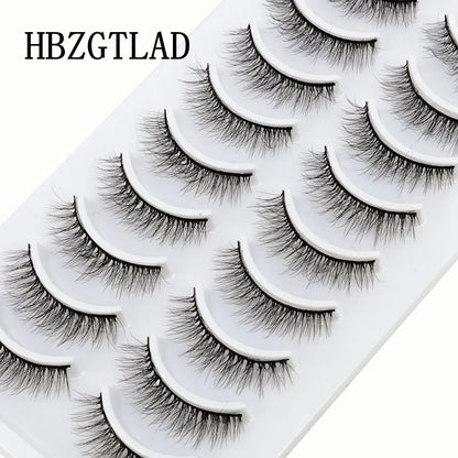 10 pairs Lashes Fluffy Soft Russian volumes Mink Lashes 3D Mink Eyelashes Lashes Reusable Fluffy False Lashes russian extensions
