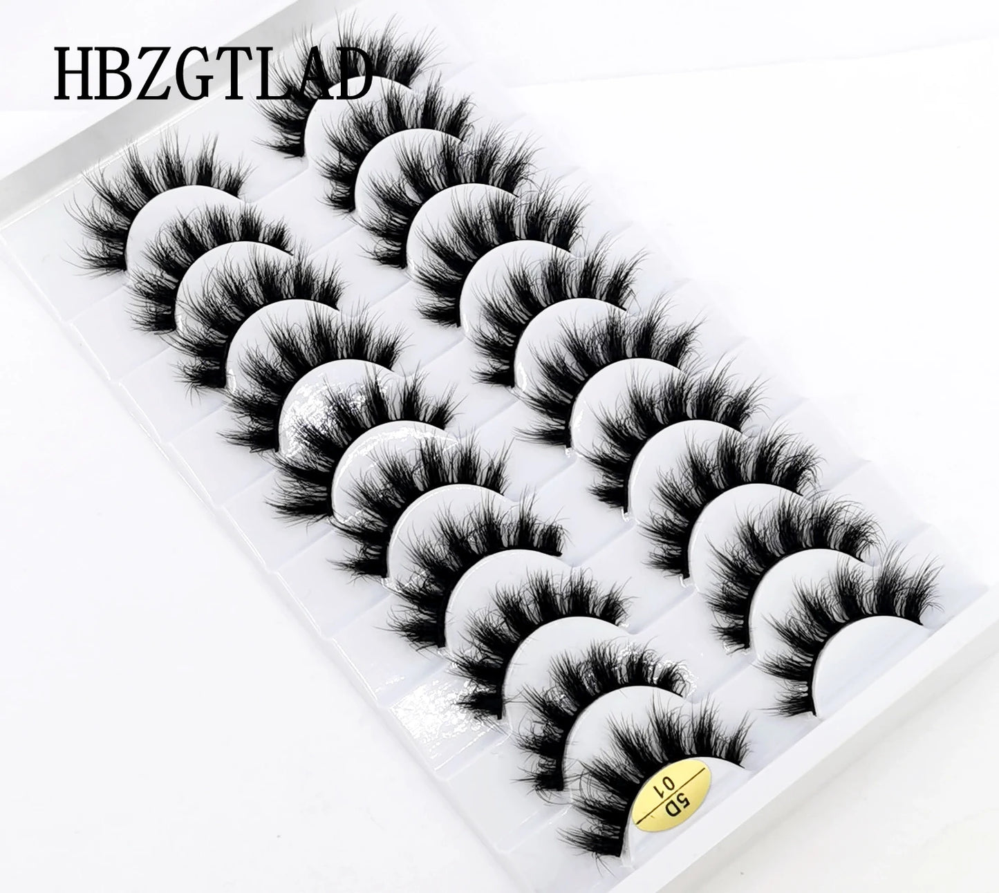 10 pairs Lashes Fluffy Soft Russian volumes Mink Lashes 3D Mink Eyelashes Lashes Reusable Fluffy False Lashes russian extensions